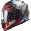 LS2 FF800 Storm SPRINTER Black Red Titanium (Varianta LS2 FF800 Storm SPRINTER Black Red Titanium XS)