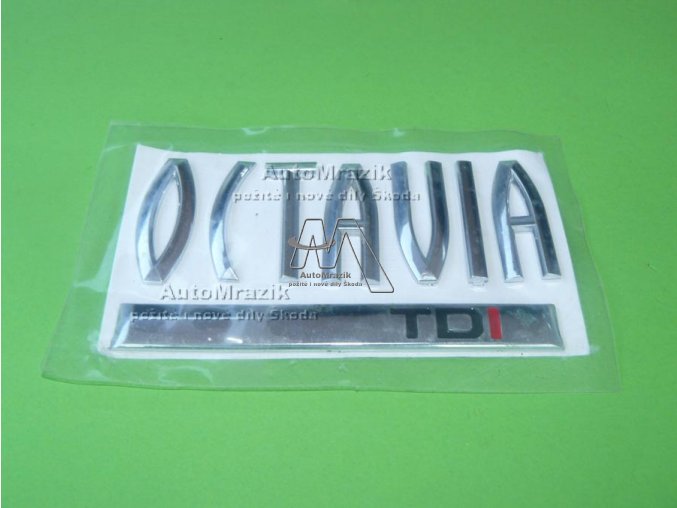 Nápis, označení motorizace Octavia II  TDi