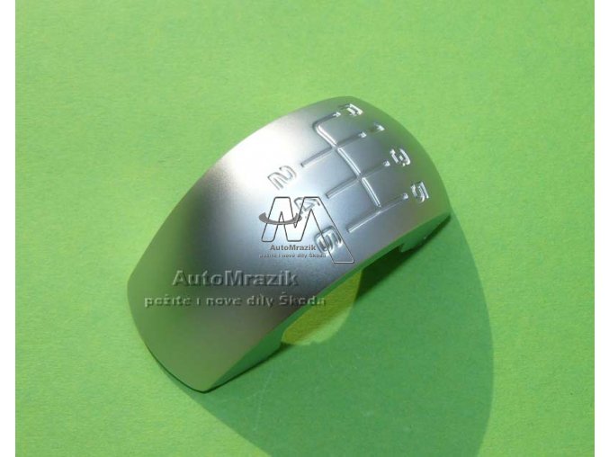 automrazik 1Z0798005 Plaketka pro rukojeť řadící páky Octavia II stříbrná 6 ti kvalt. převodovka