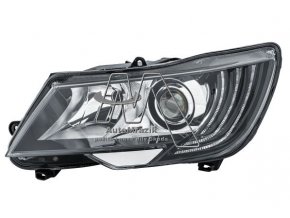 Přední světlo, světlomet, lampa levá Superb II 2014- facelift XENON