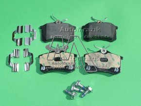 Brzdové destičky zadní Octavia I 4x4, Fabia I, II, Roomster, Kamiq, Scala pro kotouč 232x9,239x9mm