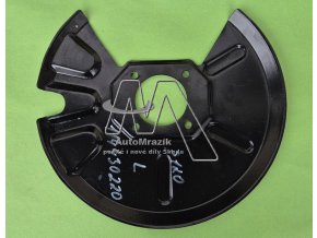 automrazik 114430220 Kryt, štít plechový přední kotouče levý Škoda 100, 110, 105, 120, 130, Garde, Rapid