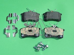 Brzdové destičky zadní Octavia I, II, Fabia I II, Roomster, Rapid pro kotouč 232x9, 255x10mm
