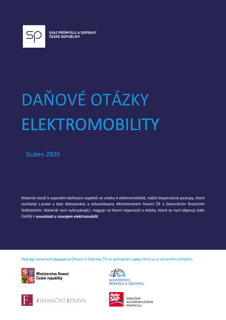⚡ Daňové otázky elektromobility