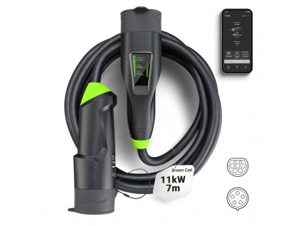 green cell habu ev mobile charger 11kw 7m type 2 to cee 16a wallbox 2in1 with gc app for electric vehicles tesla model y 3 s x