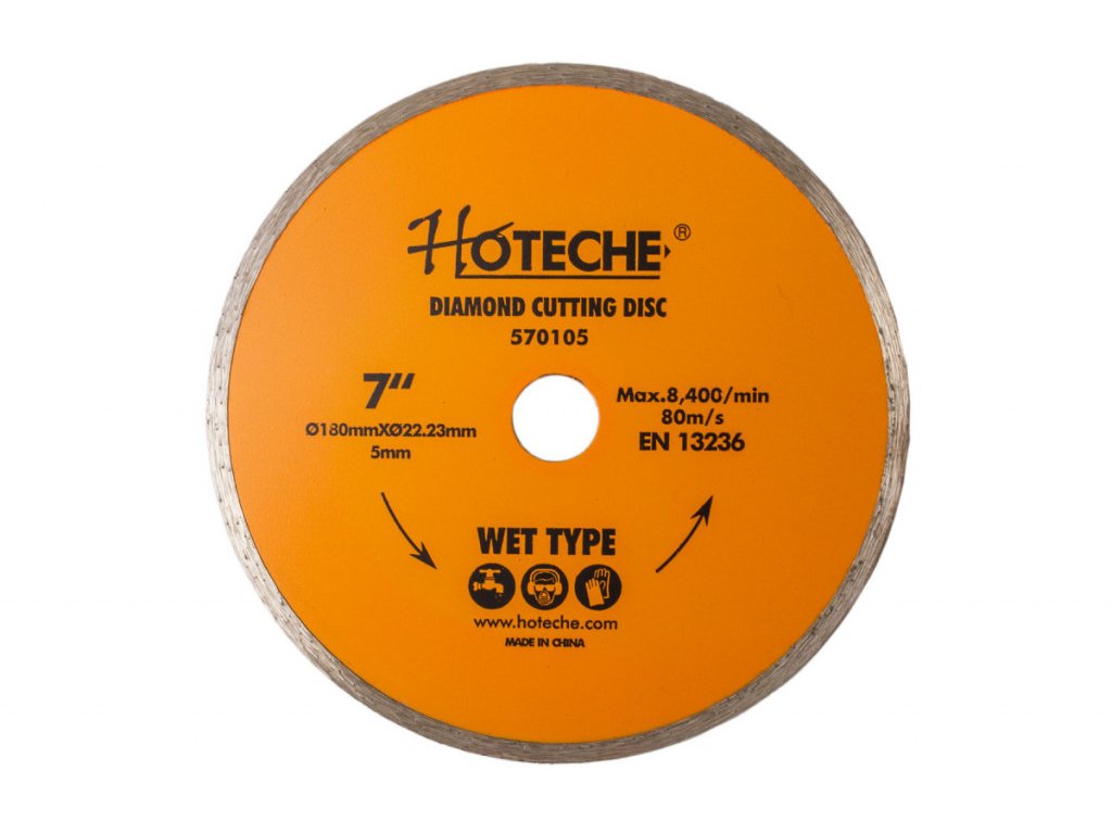 Diamantový řezný kotouč 180 mm, WET TYPE - HT570105