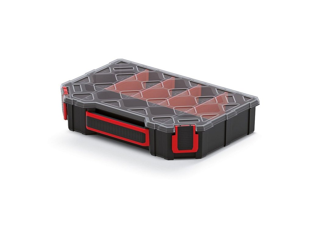 Organizér TAGER 284x195x60mm, polykarb. víko, přepážky