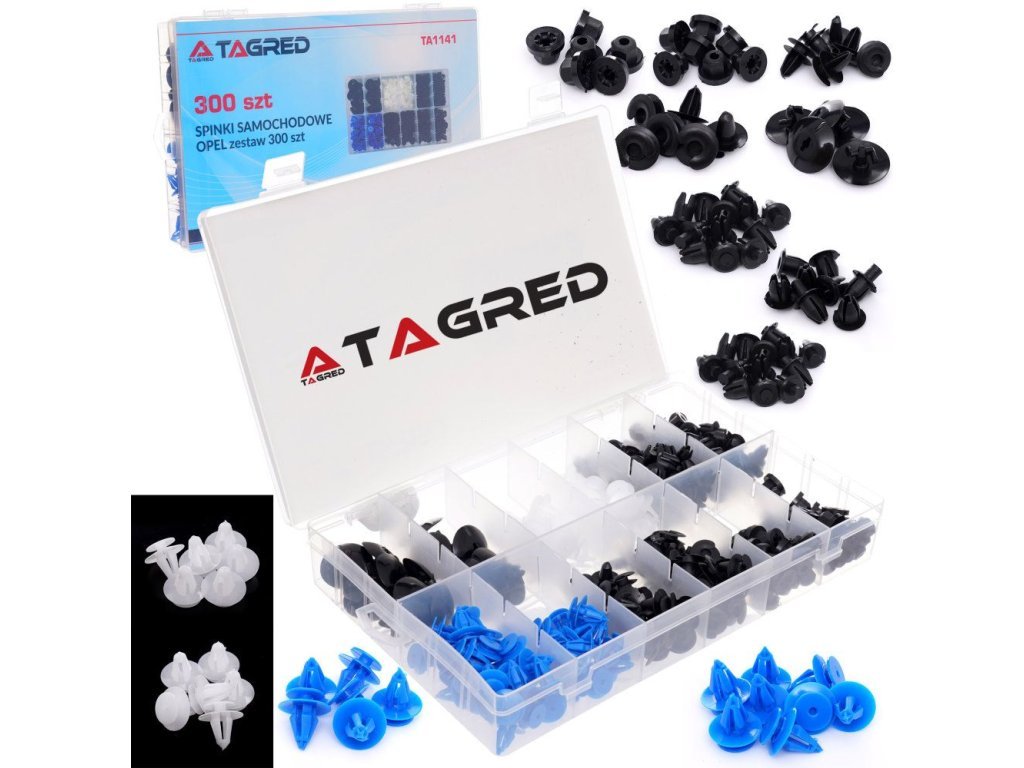 Plastové spojovací spony a příchytky sada 300 ks na Opel TAGRED