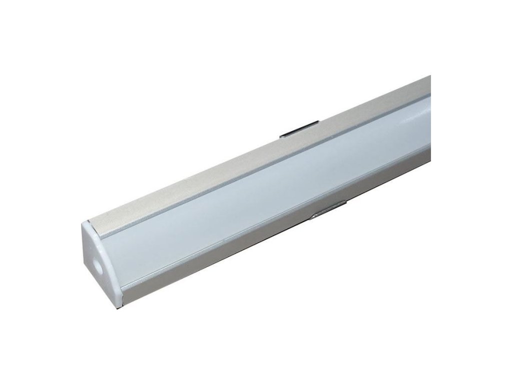 Hliníková lišta rohová,Alu profil MS-614 pro LED pásek 8-10mm,1m,natur