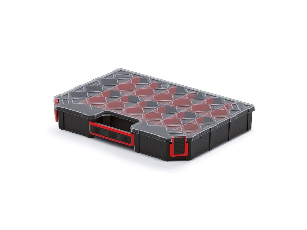 Organizér TAGER 390x284x60mm, polykarb. víko, přepážky
