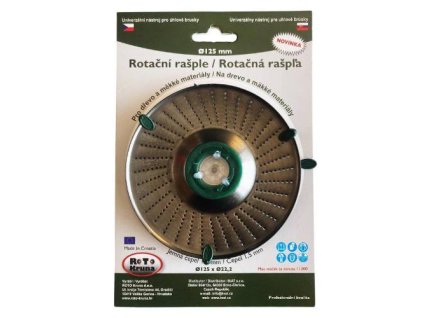 Rašple rotační jemná Ø 125 mm, čepel 1,5 mm