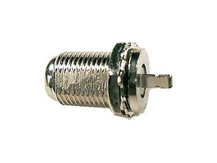 F zdířka panelová s matkou délka=16mm