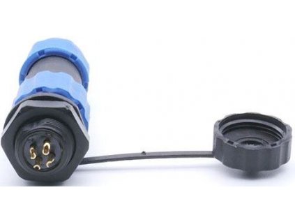 Konektor a zdířka SP/SD13-4P vodotěsný na kabel a panel