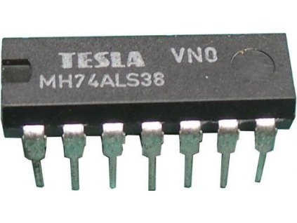 74ALS38 4x2vstup NAND-otevřený kolektor, DIL14 7438