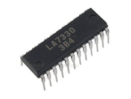 LA7330 - IN-IC,VHS-HQ chroma sig.proc.DIP24