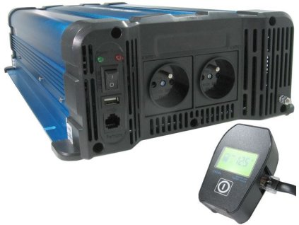 Měnič napětí 24V/230V 3000W, FS3000, čistá sinusovka, D.O.drátové