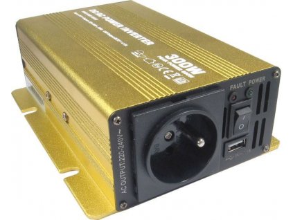 Měnič napětí 24V/230V 300W, Soluowill NP300, čistá sinusovka