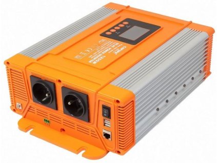 Měnič napětí 24V/230V 1200W, CARSPA PX1200,čistá sinus.D.O.drátové