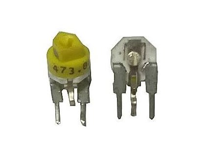 47k - trimr cermetový stojatý RM5x2,5mm