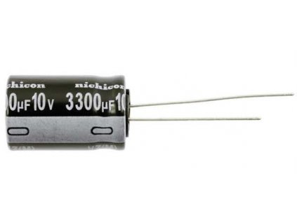 3300u/10V 105° 13x21x5mm, elektrolyt.kondenzátor radiální