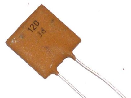 120pF/250V TK755, keramický kondenzátor