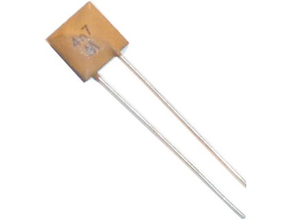 4n7/40V KFPf, keramický kondenzátor 9x9mm, RM=5mm