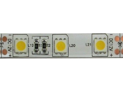 LED pásek 10mm bílý, 60xLED5050/m, IP65, modul 5cm