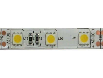 LED pásek 10mm, bílý teplý, 60xLED5050/m, IP65, modul 5cm