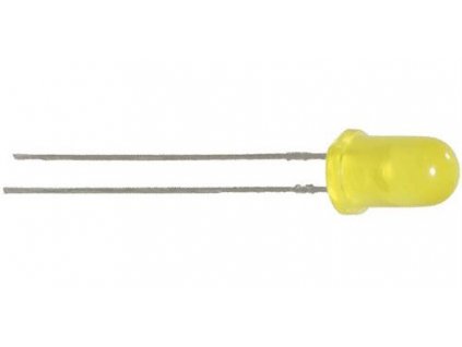 LED 5mm žlutá 2mA 3mCd 30° difůzní