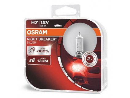 Halogenová žárovka Osram  H7 12V NIGHT BREAKER SILVER, 2ks