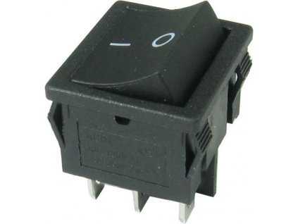 Vypínač kolébkový ON-ON KCD1-6-202, 2pol.250V/6A