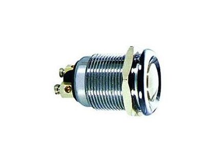 Tlačítko OFF-(ON) 1pol.250V/2A celokovové PBS-28B3