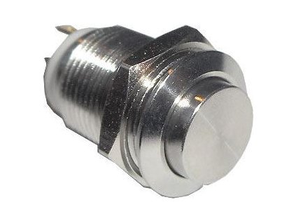 Tlačítko CQ-12H-10, OFF-(ON) 1pol. 36V/2A celokovové