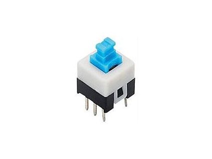 Přepínač stiskací ON-ON 2pol.30V/0,5A TURBO SWITCH 7x7x7,2mm