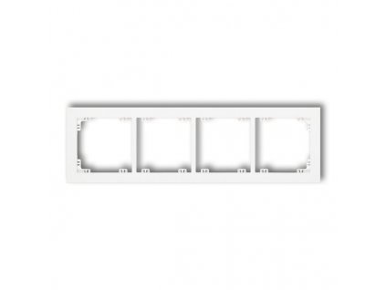 Rámeček čtyřnásobný, bílý, DECO Karlik