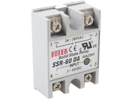 Bezkontaktní relé SSR-60DA, 24-380VAC