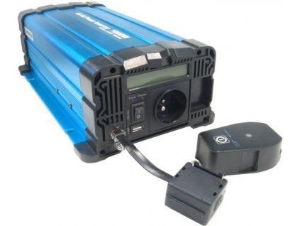 Měnič napětí 12V/230V 1000W FS1000, čistá sinusovka, D.O. bezdrátové