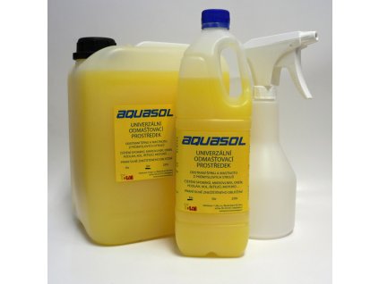 Průmyslový čistič vodou ředitelný, láhev 1 litr - AQUASOL