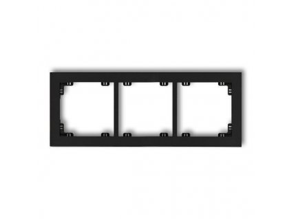 Rámeček trojnásobný, černý mat, DECO Karlik