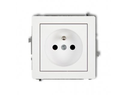 Zásuvka 250V/16A pod omítku, bílá, DECO Karlik