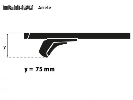 Střešní nosič BMW X6 06/07-07/14 SUV, Typ E71 / E72, Menabo Ariete