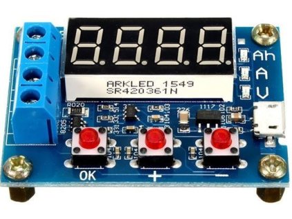 Tester článků a baterií ZB2L3 - měřič kapacity do 9999Ah