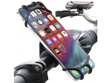 Silikonový držák na kolo na telefon černý