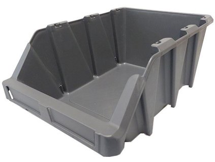 Stohovací bedna plastová KPA35, 265x420x168mm, šedá