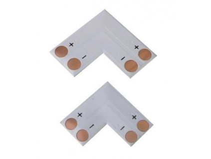 Rohová spojka PCB pro LED pásky 8mm - pájecí