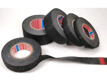 Izolační páska PET textilní 15mmx15m černá, pro kabelové svazky