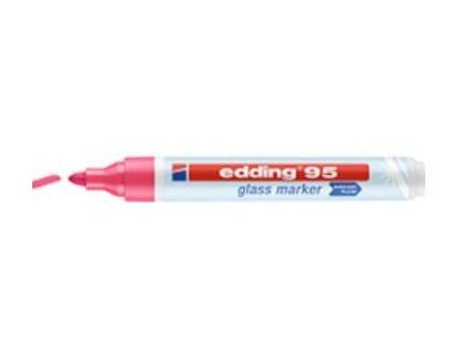 Popisovač na sklo růžový  EDDING 95
