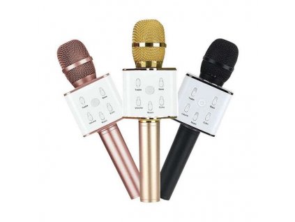 Bezdrátový bluetooth karaoke mikrofon, růžový