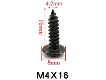 Vrut M4x16, balení 0,5kg, cca 260ks