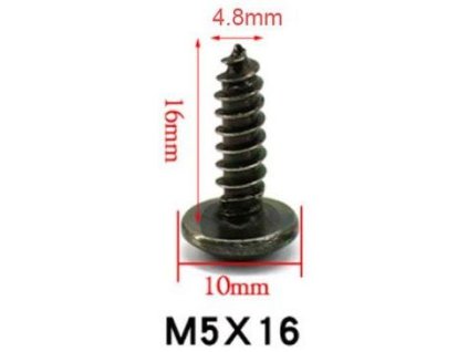 Vrut M5x16, balení 0,5kg, cca 250ks